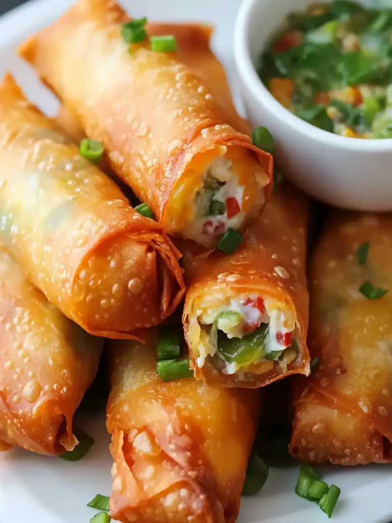 Mini Jalapeno Popper Egg Rolls