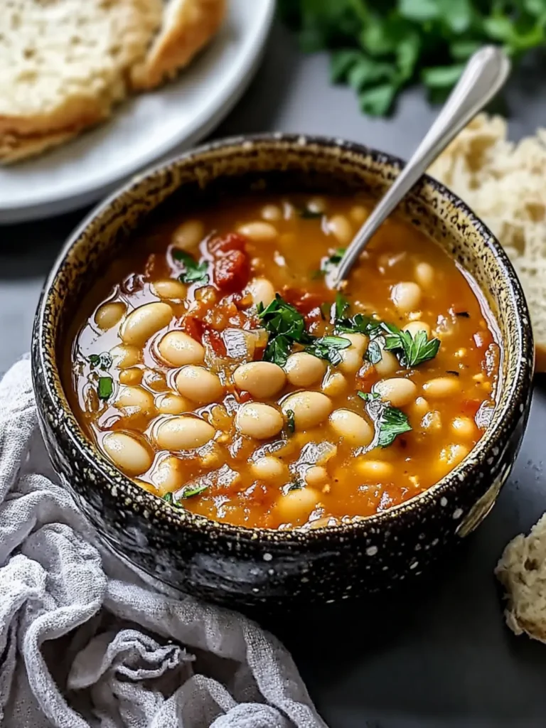 Vegan White Bean Soup Serbian Style (Pasulj)