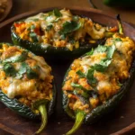 Vegetarian Stuffed Roasted Poblano Peppers