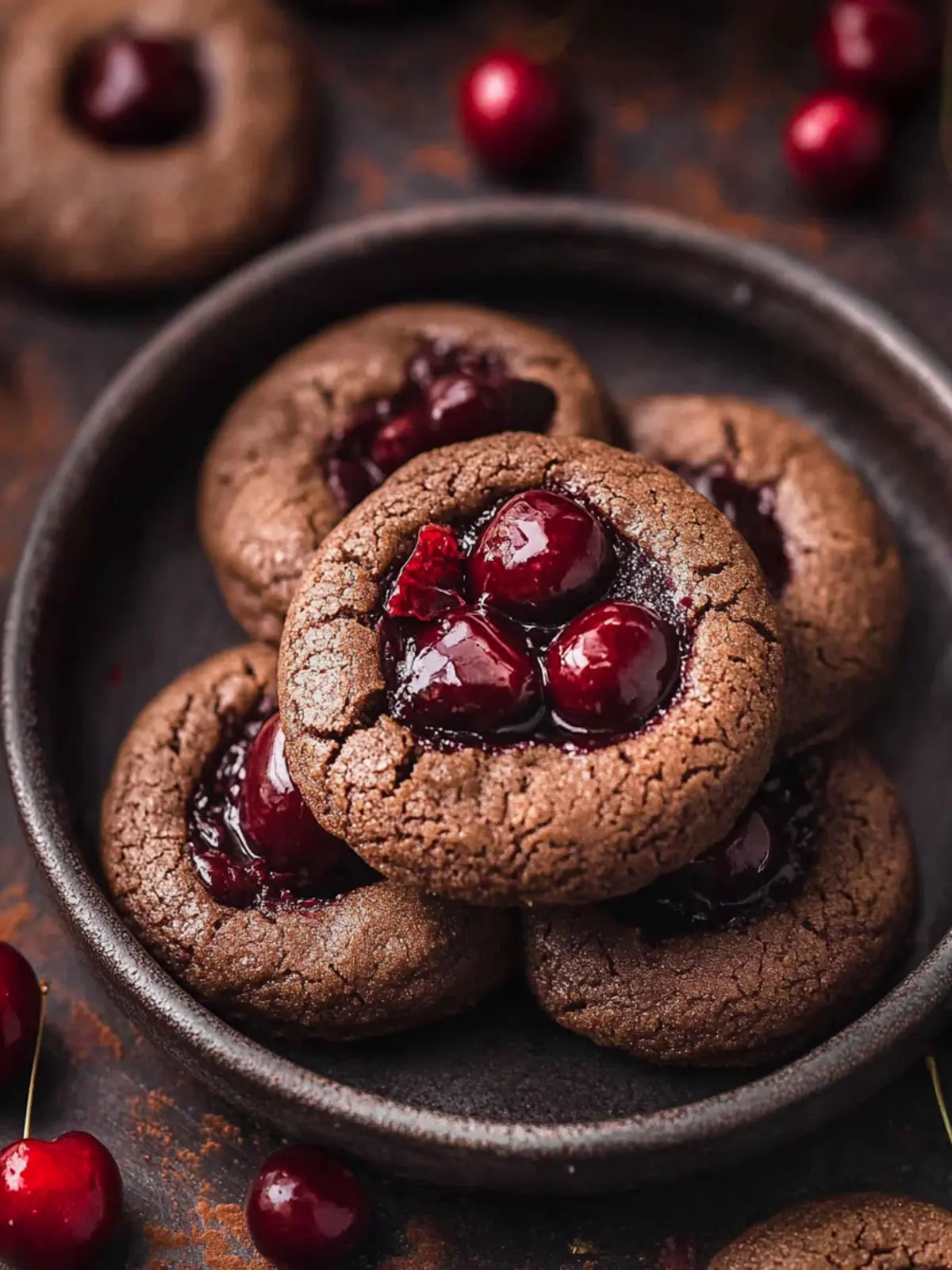 Chocolate Cherry Cookies
