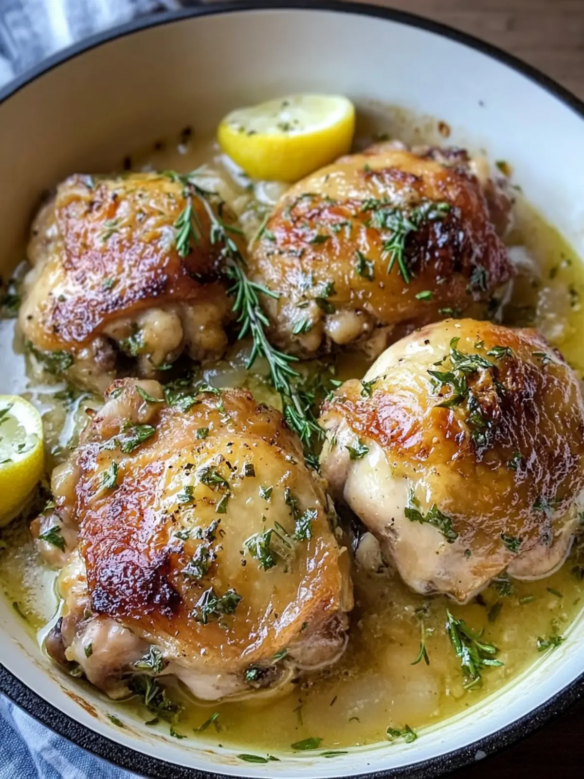 White Wine Chicken Thighs