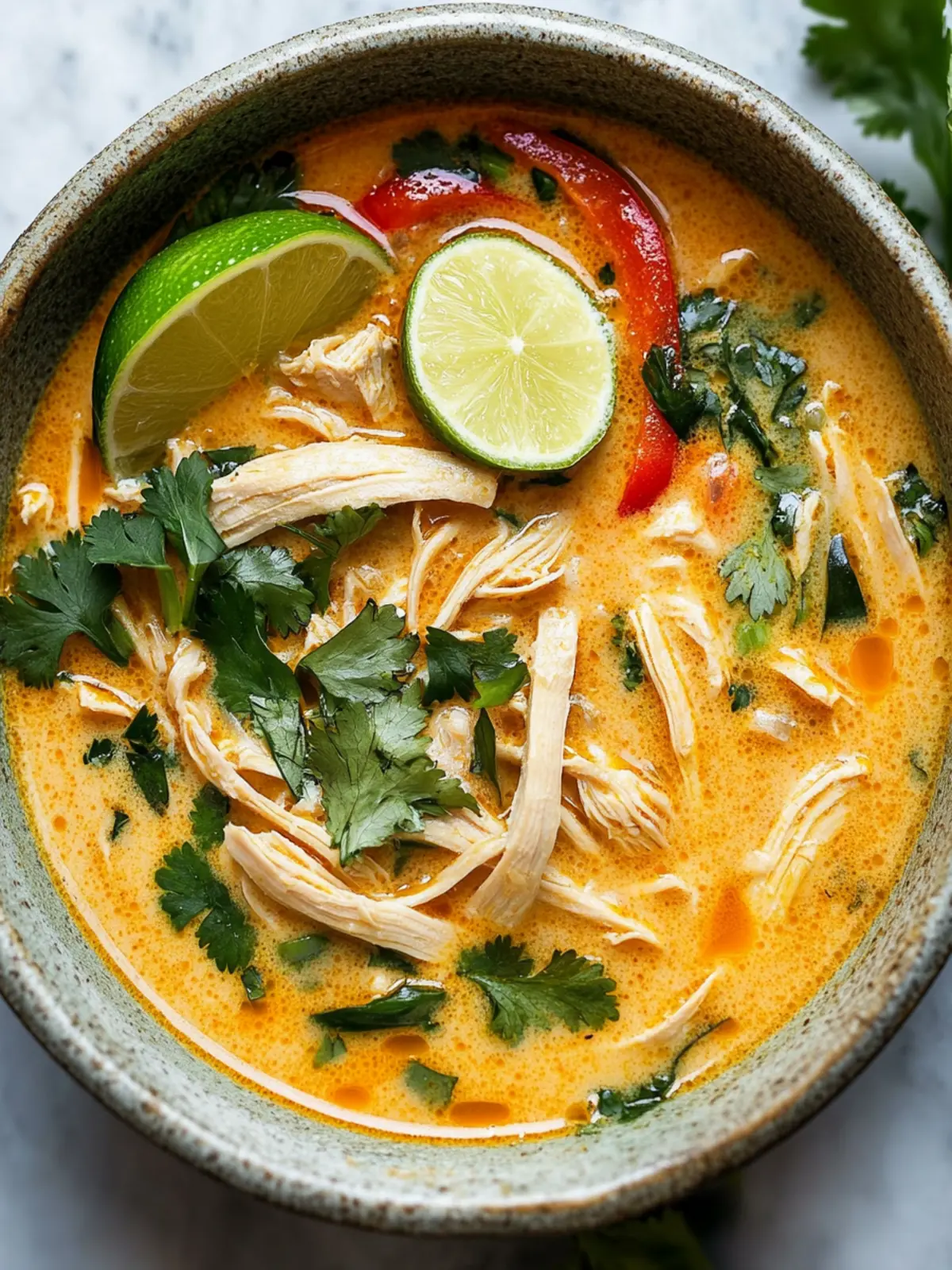 Easy Thai Chicken Curry Soup