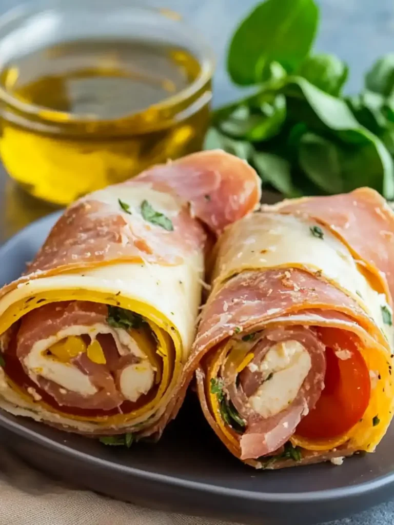 Keto Italian Sub Roll-Ups (Low Carb)