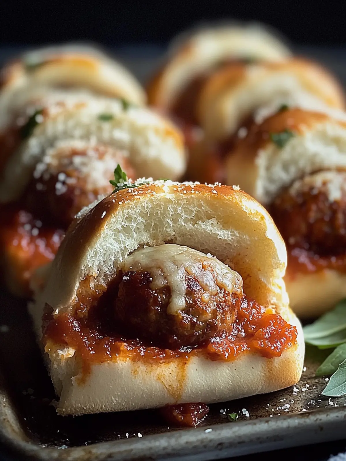 Meatball Parmesan Sliders