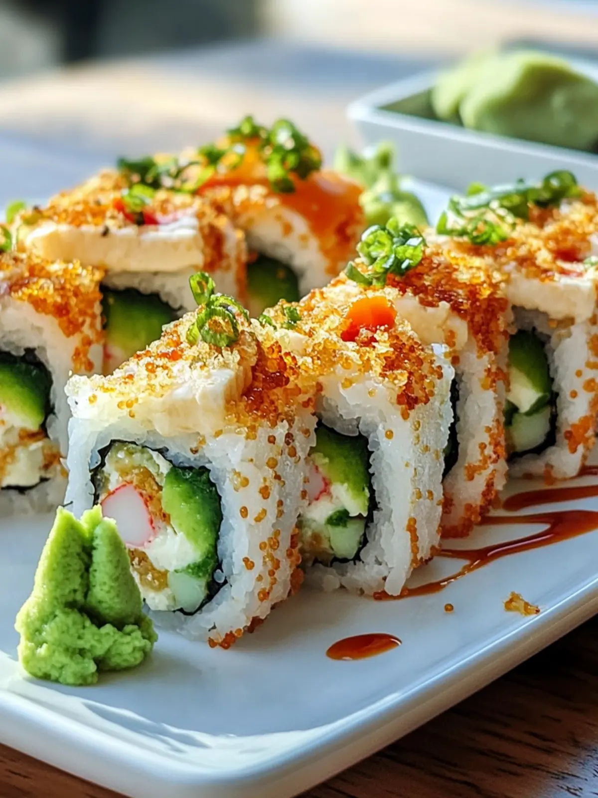 Delicious Homemade California Crunch Roll Sushi Recipe