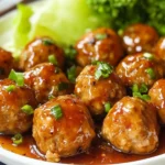 General Tso Chicken Meatballs