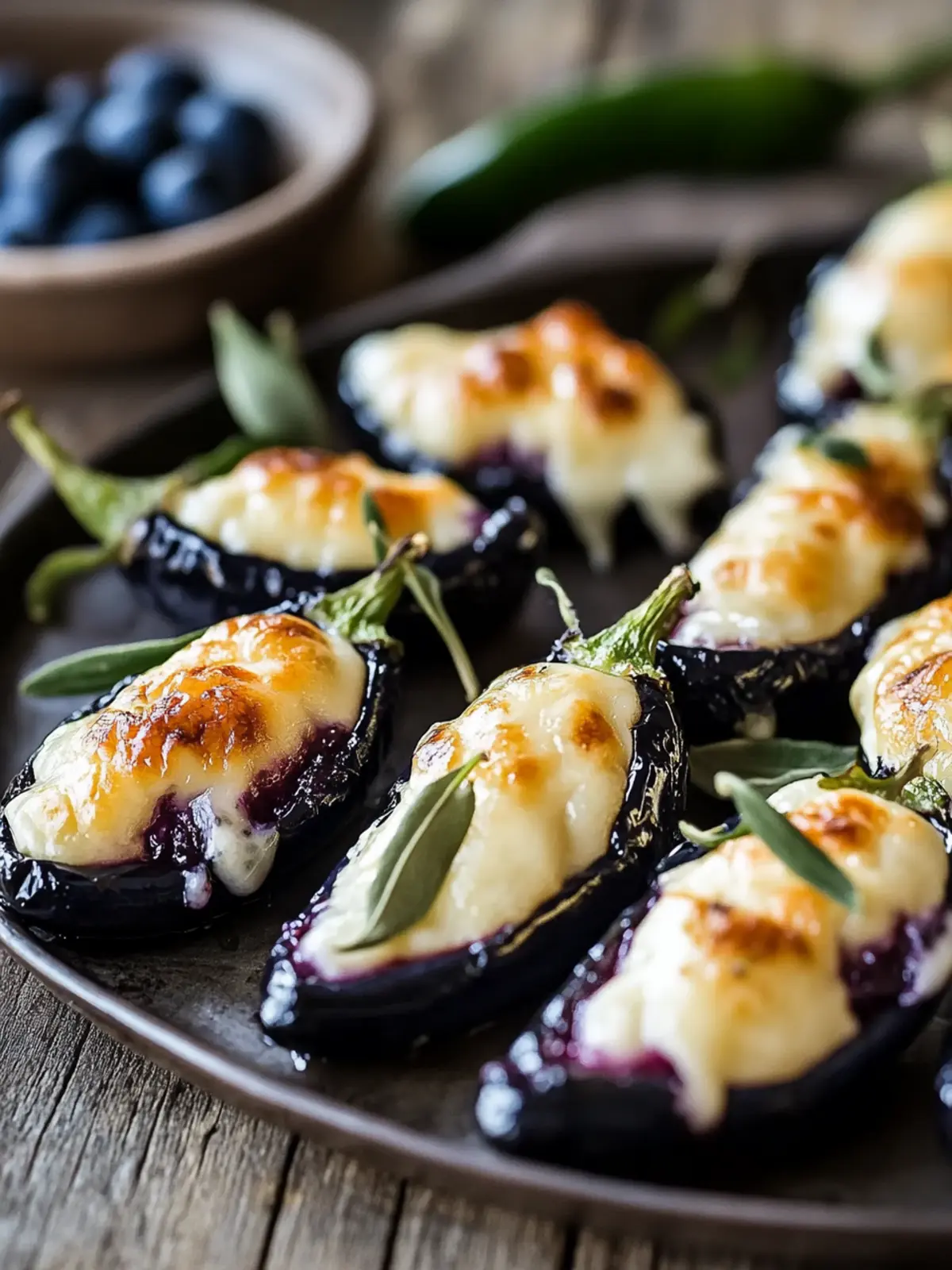 Sweet Heat: Blueberry Brie Jalapeño Poppers
