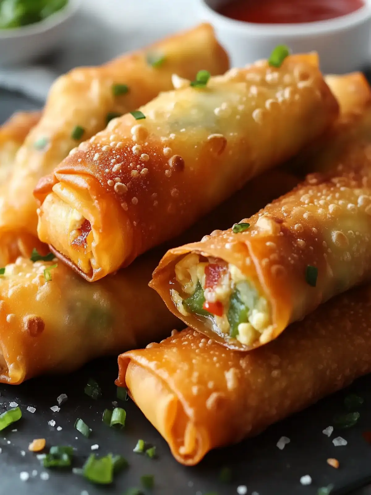 Mini Jalapeno Popper Egg Rolls