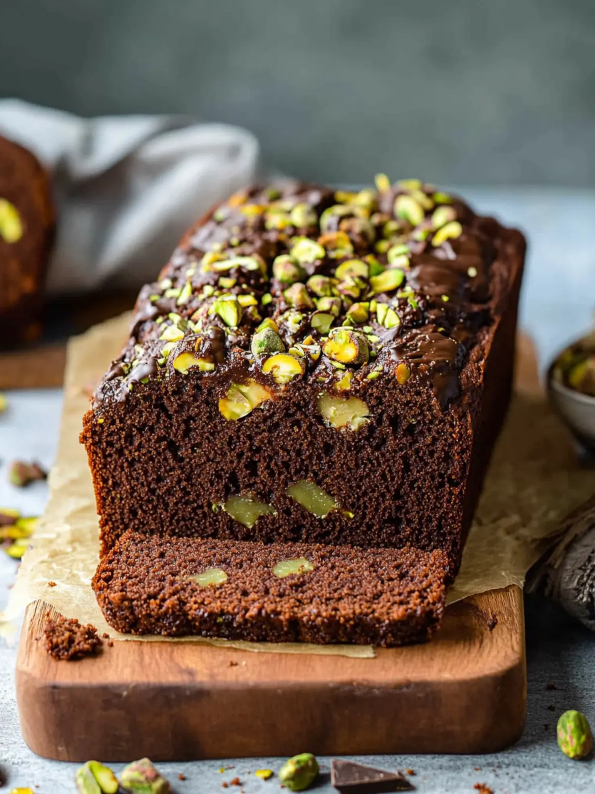 Starbucks Copycat Chocolate Pistachio Loaf