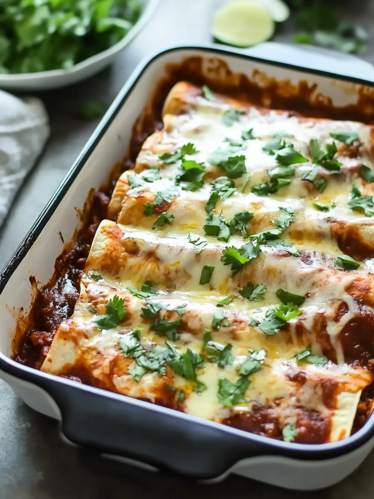 Shredded Beef Enchiladas with Ancho Chile Sauce