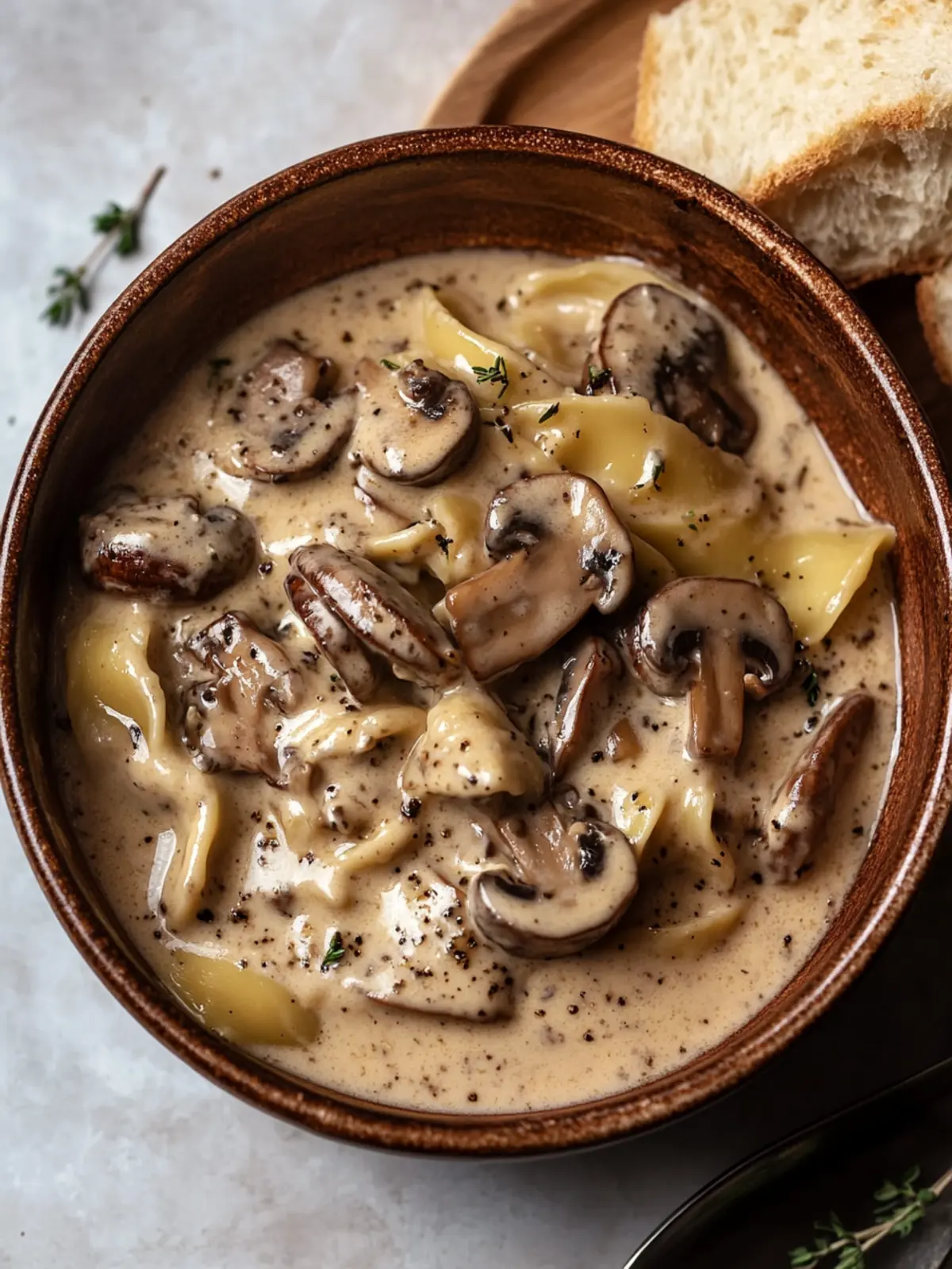 Gorgonzola Truffle Cream Sauce with Mushrooms