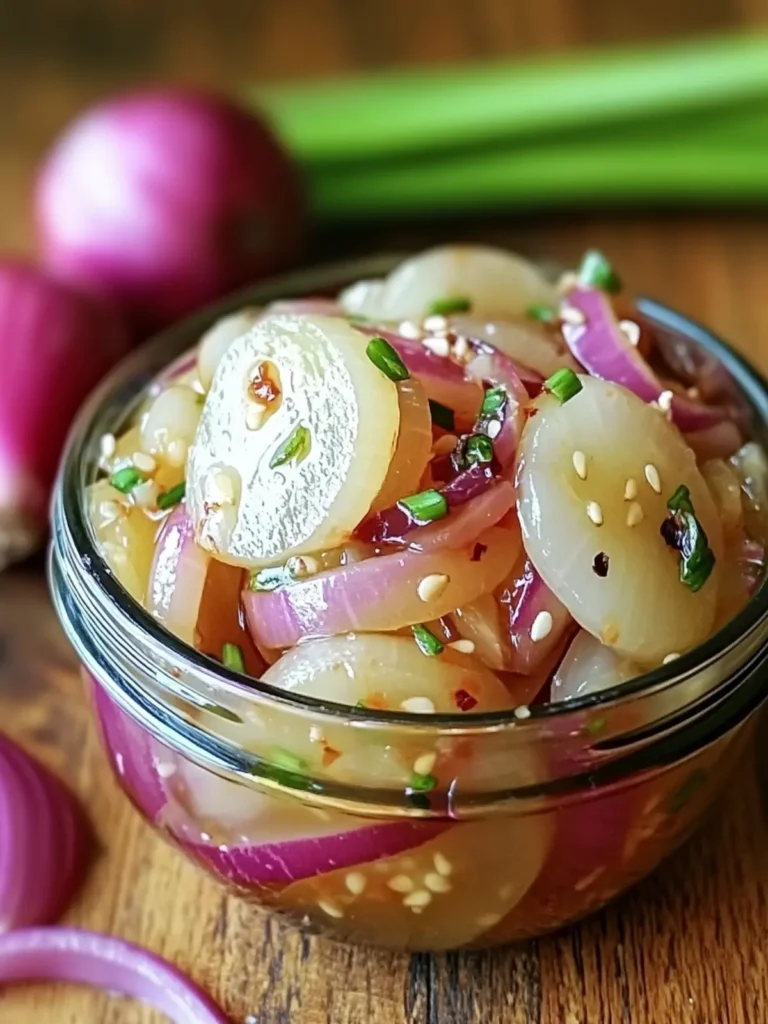 Tangy Asian Style Pickled Onions