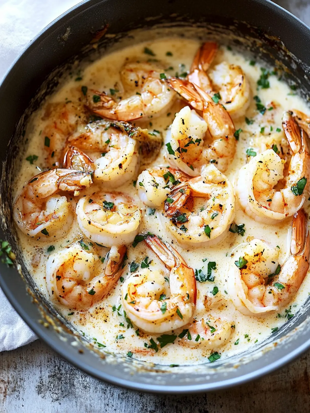 Garlic Shrimp in Coconut Milk