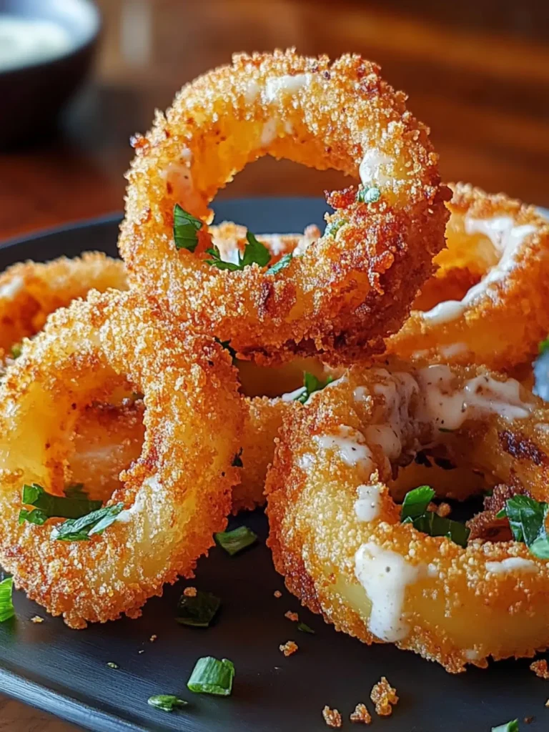 Jalapeño Popper Stuffed Onion Rings