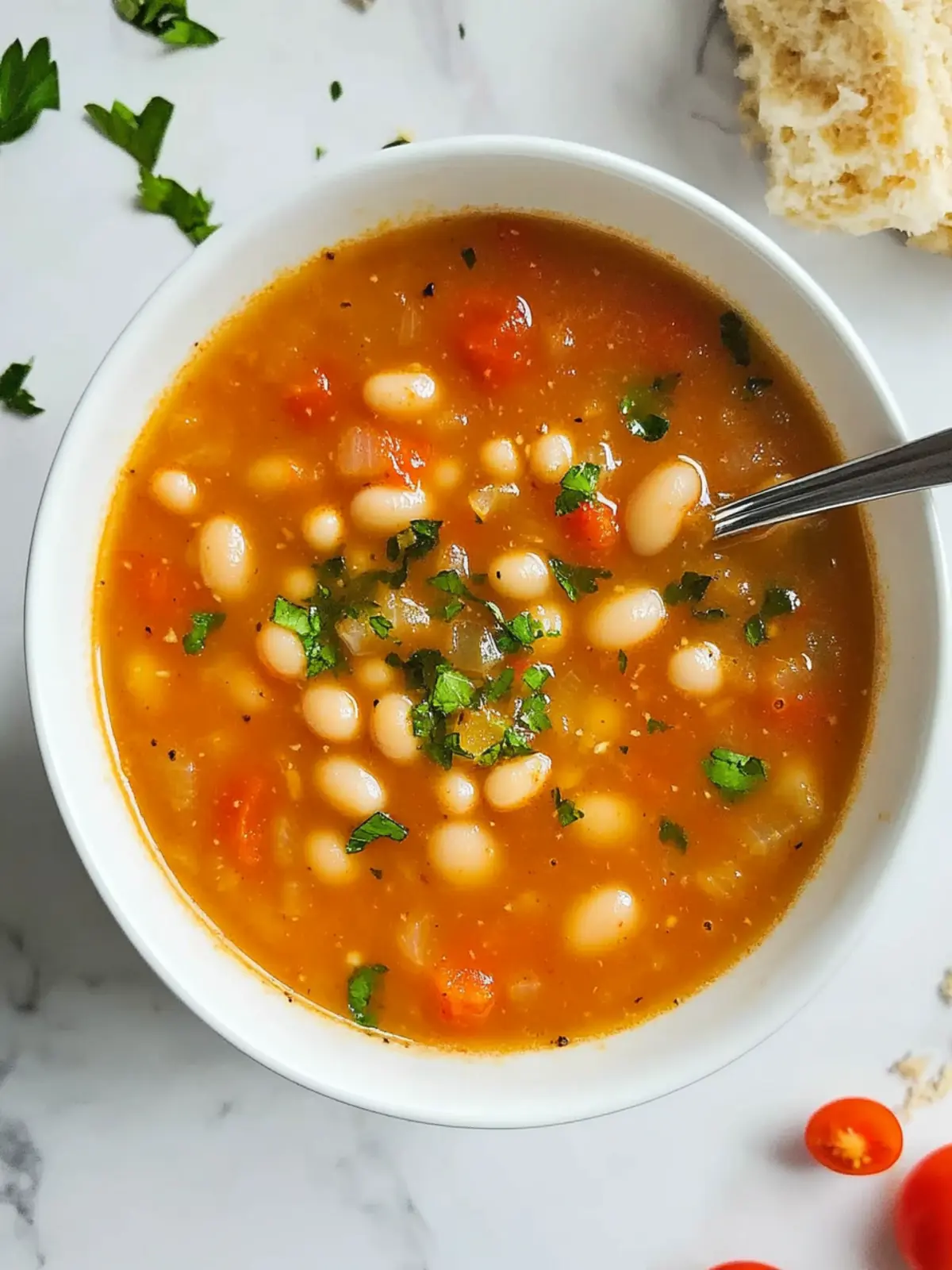 Fasolatha - White Bean And Tomato Soup