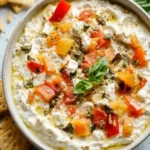 High Protein Cottage Cheese Giardiniera Dip