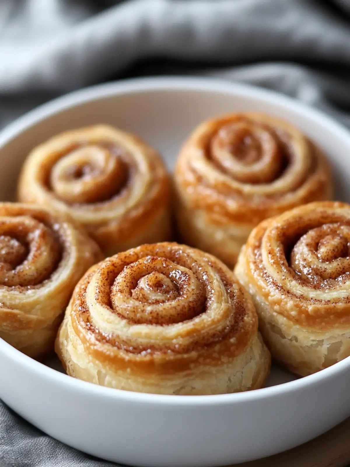 Quick and Easy Puff Pastry Cinnamon Rolls