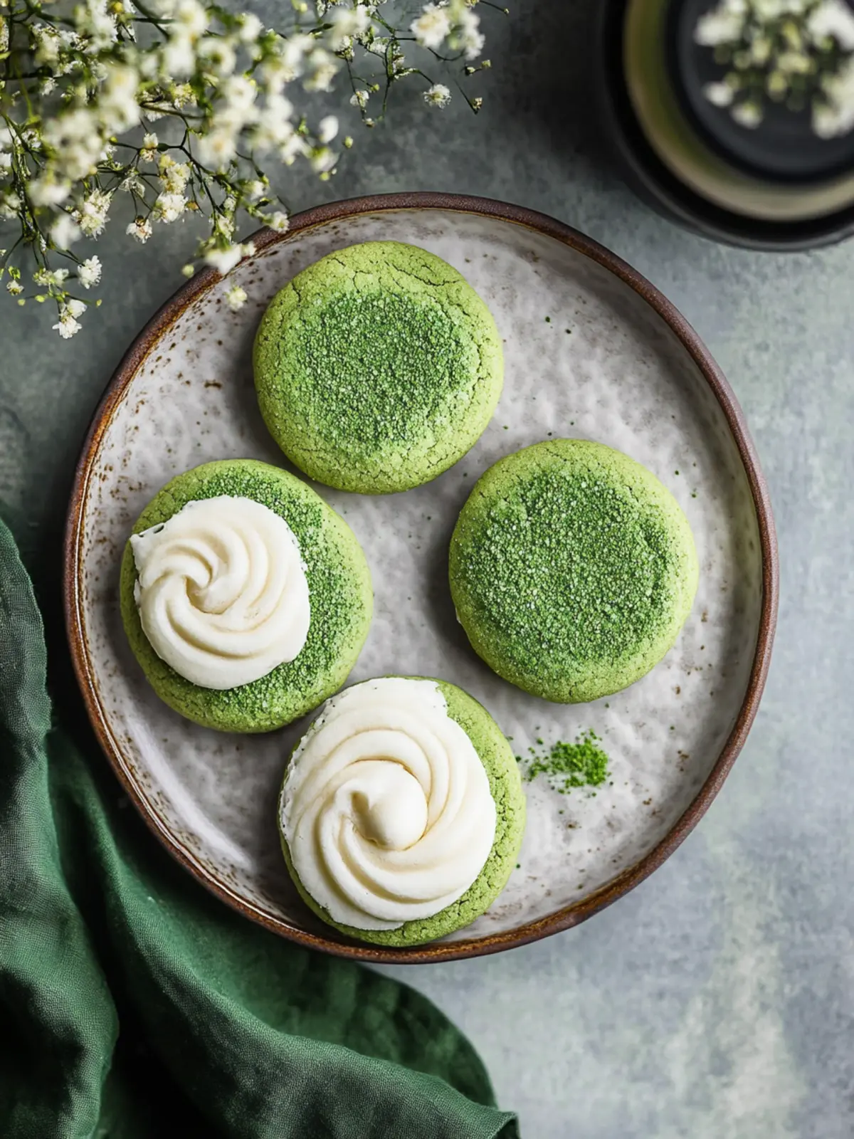 Matcha Latte Cookies