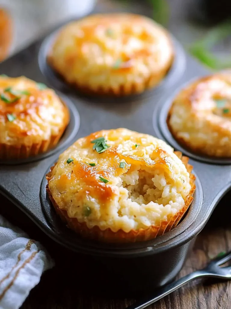 Buttery Tuna Rice Muffins