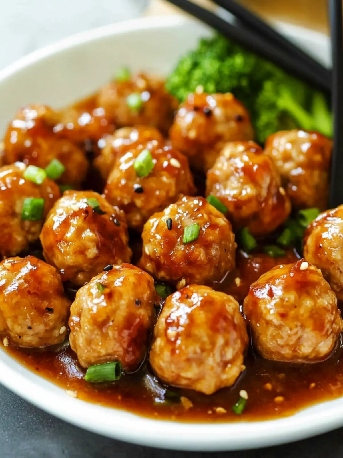 General Tso Chicken Meatballs