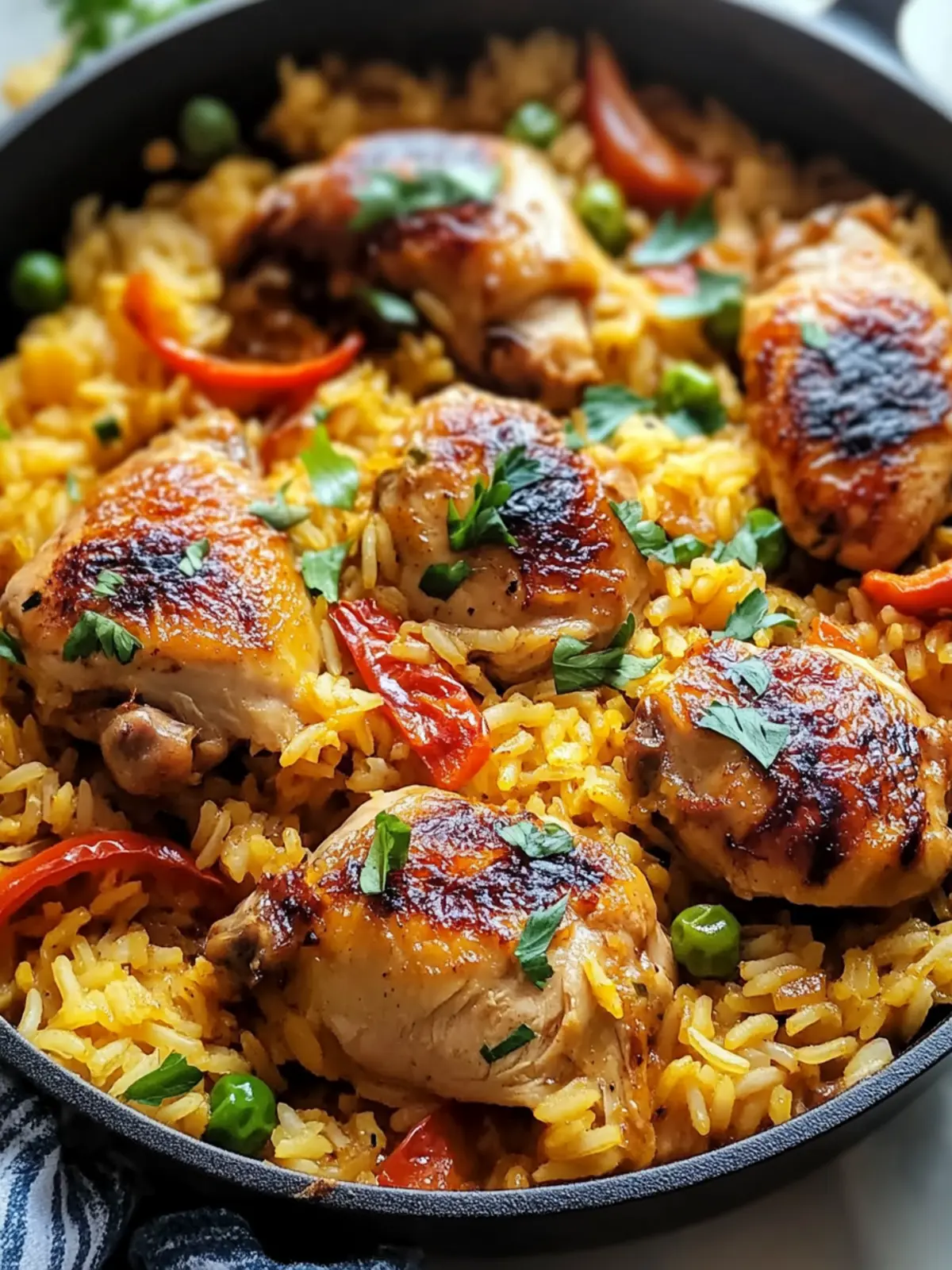 Flavorful Portuguese Chicken and Rice in One Pot Delight