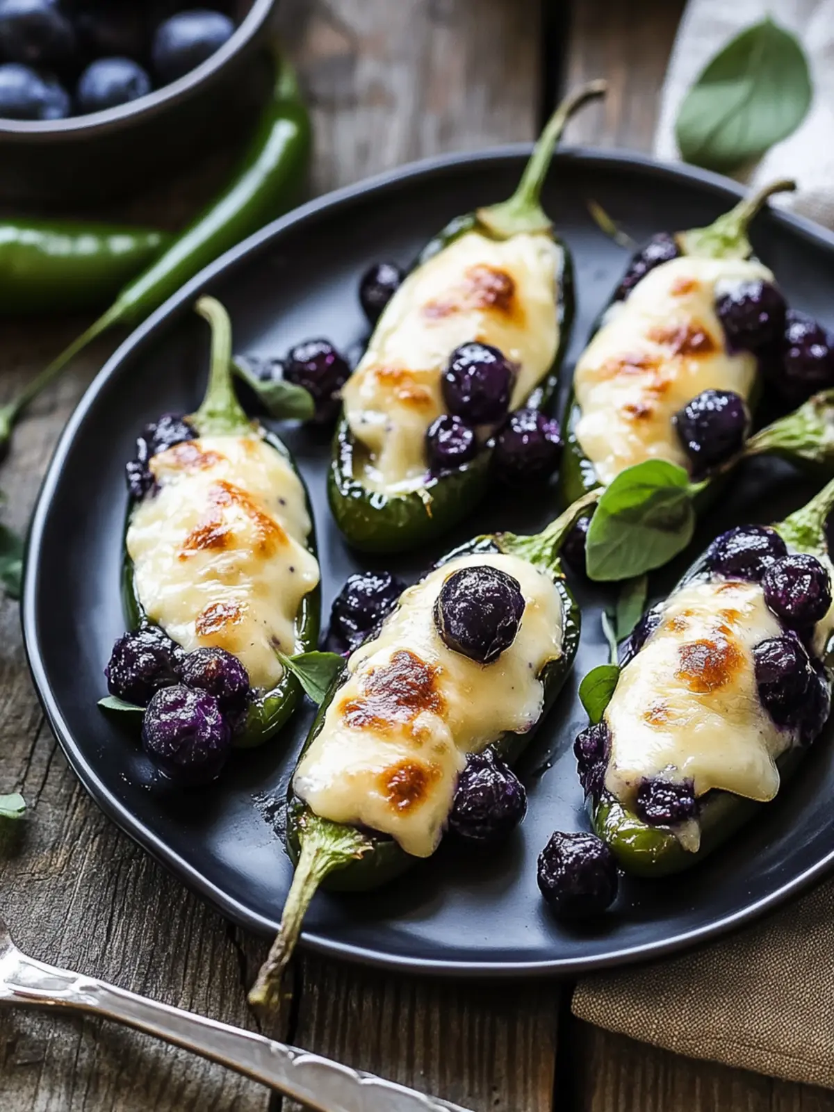 Sweet Heat: Blueberry Brie Jalapeño Poppers