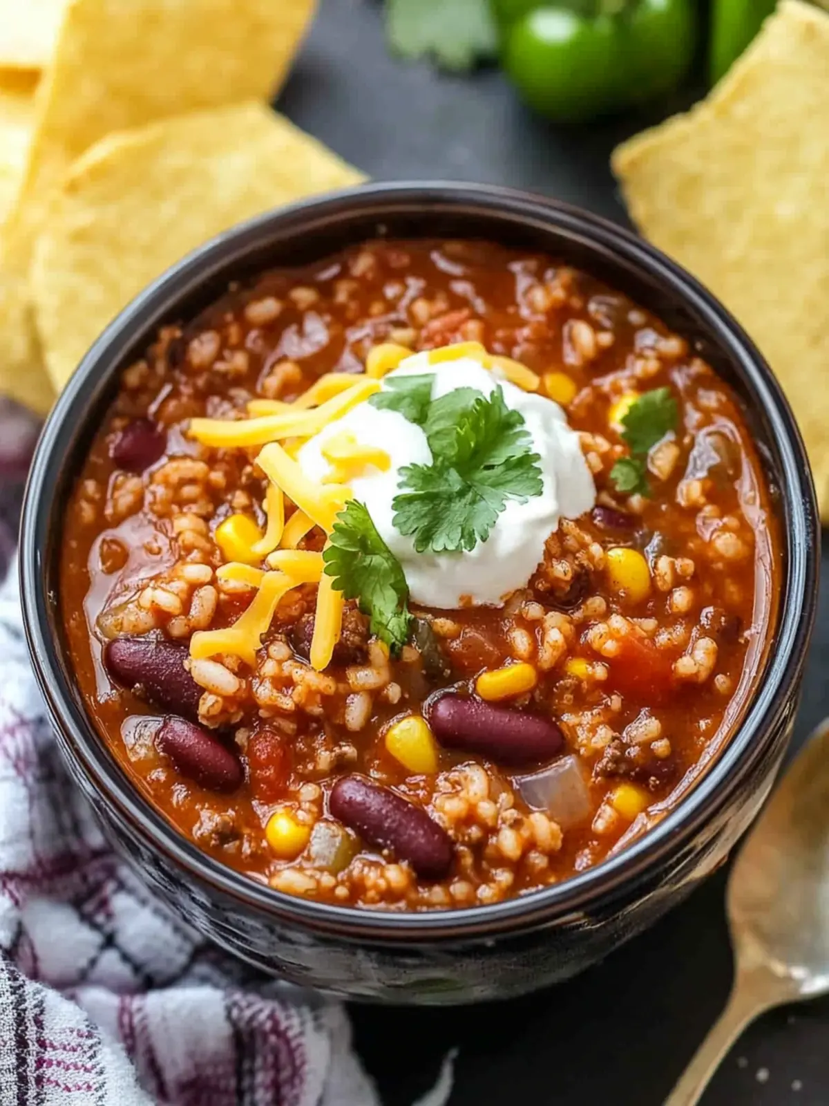 Crockpot Taco Rice Soup