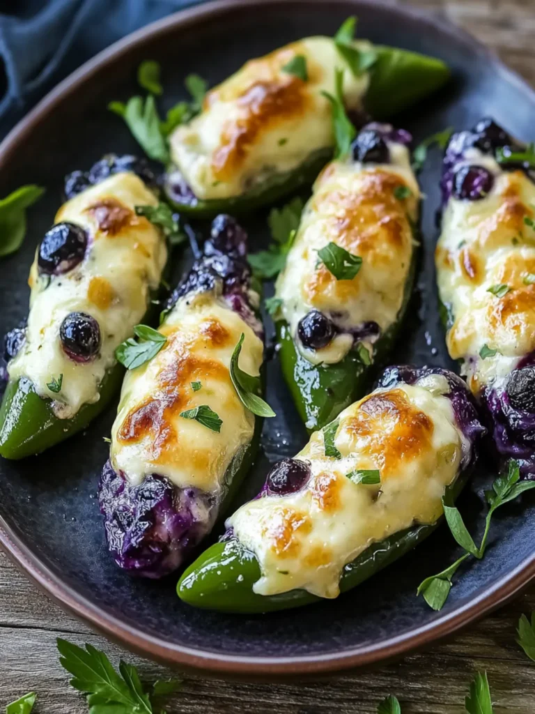 Sweet Heat: Blueberry Brie Jalapeño Poppers