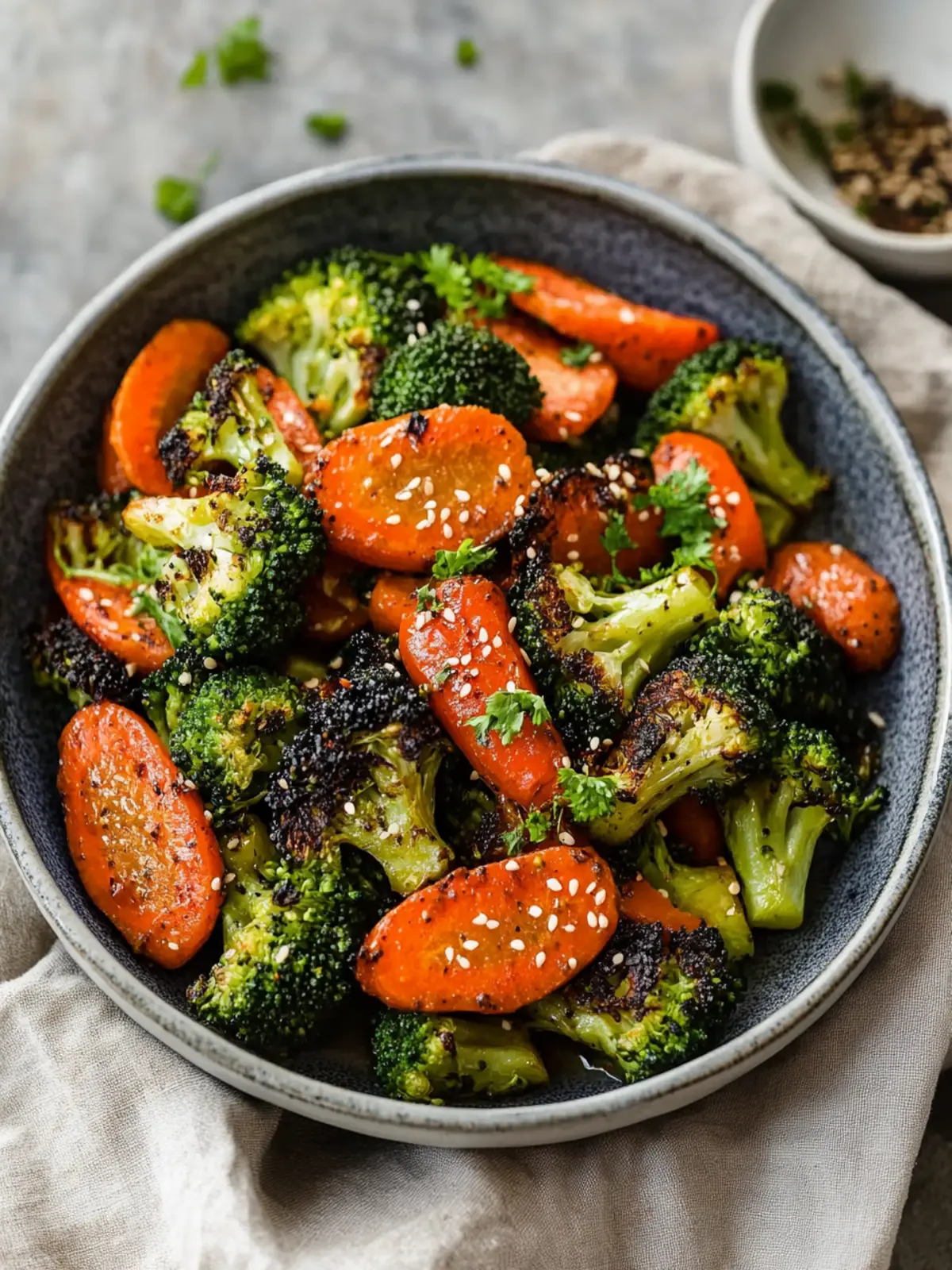 Roasted Broccoli & Carrots (Asian-Inspired)