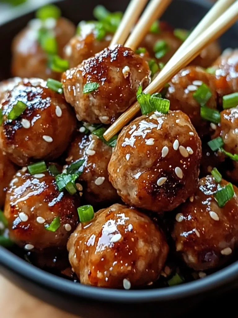 Korean BBQ Meatballs