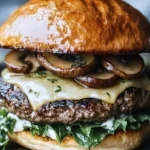 Mushroom Swiss Burger
