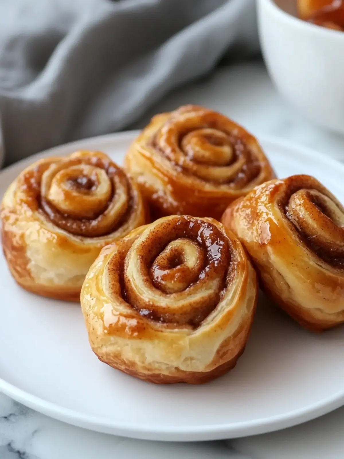 Quick and Easy Puff Pastry Cinnamon Rolls
