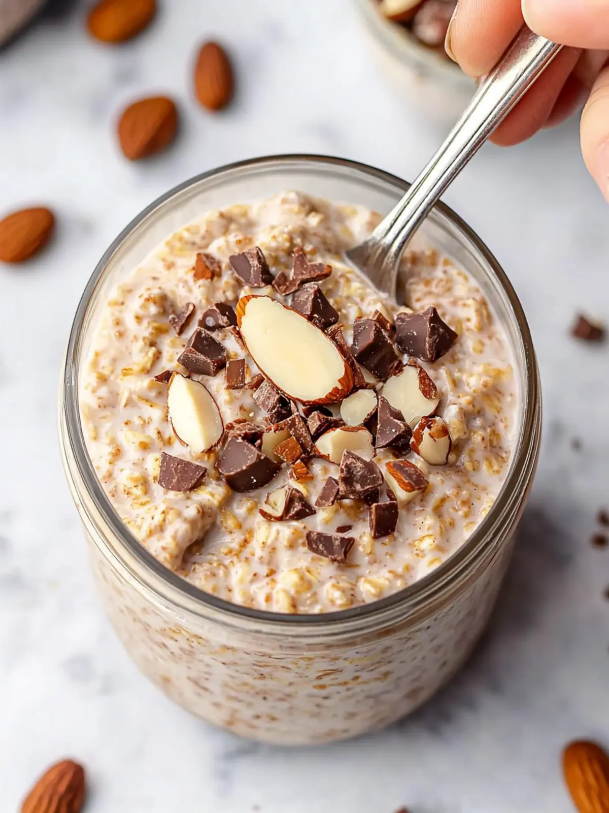 Almond Joy Overnight Oats