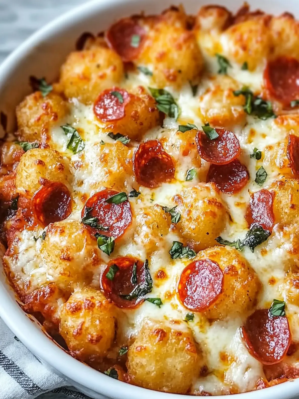 Pizza Tater Tot Casserole