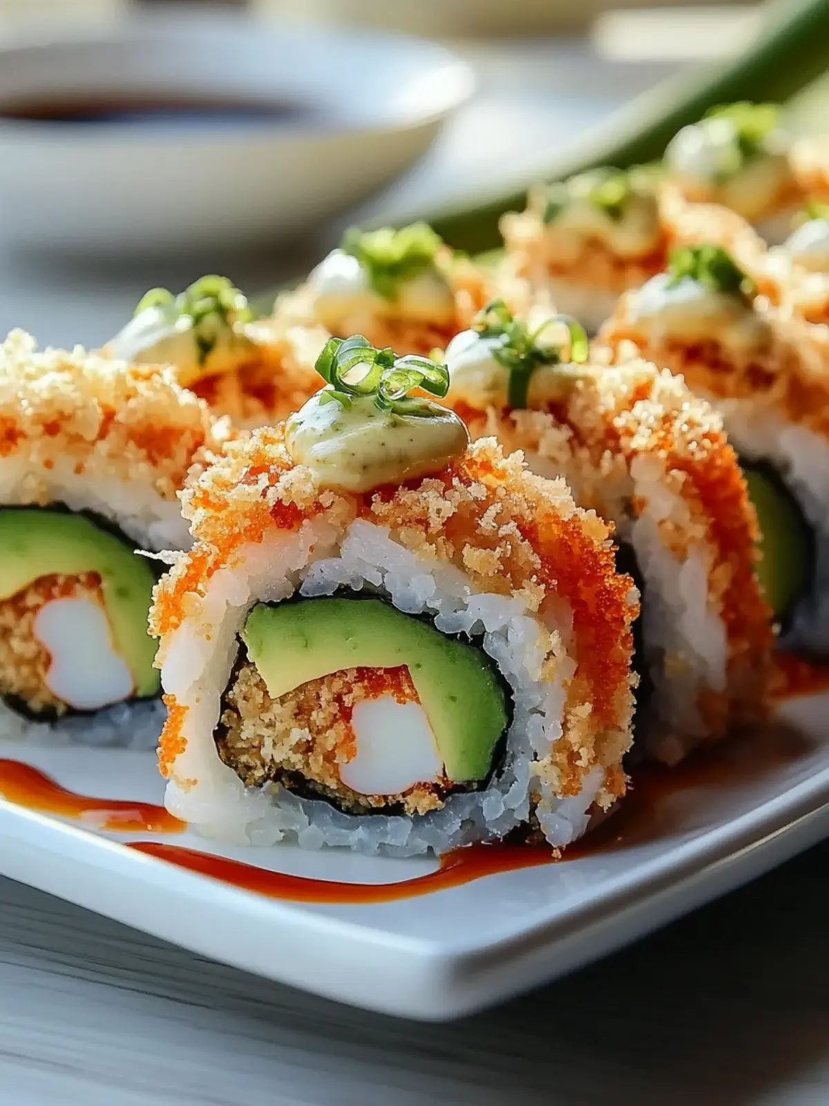 Delicious Homemade California Crunch Roll Sushi Recipe