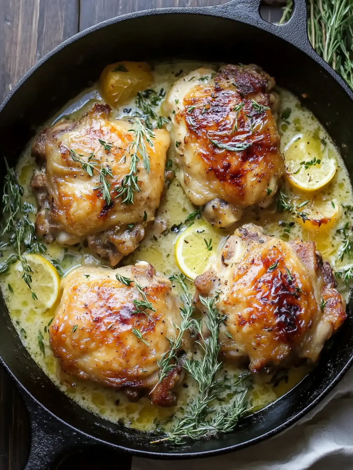 White Wine Chicken Thighs