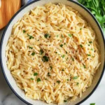 One Pot Garlic Parmesan Orzo