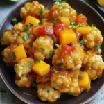 Chili Mango Glazed Cauliflower