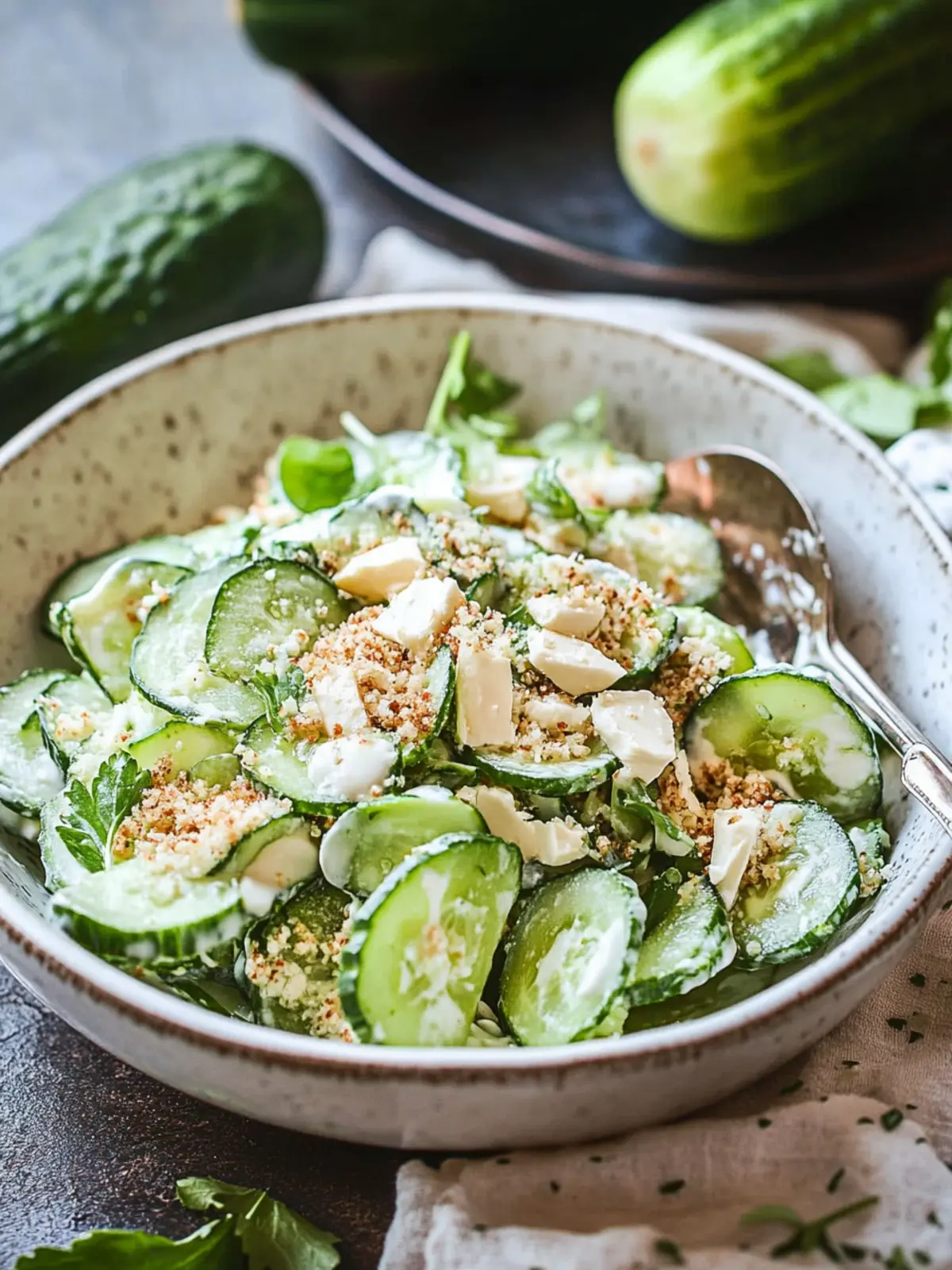 Cucumber Caesar Salad