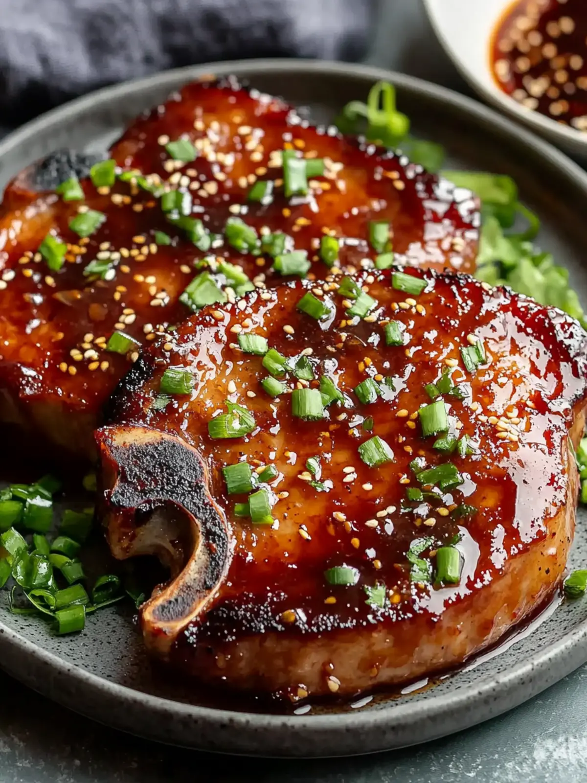 Glazed Korean-Style Pork Chops
