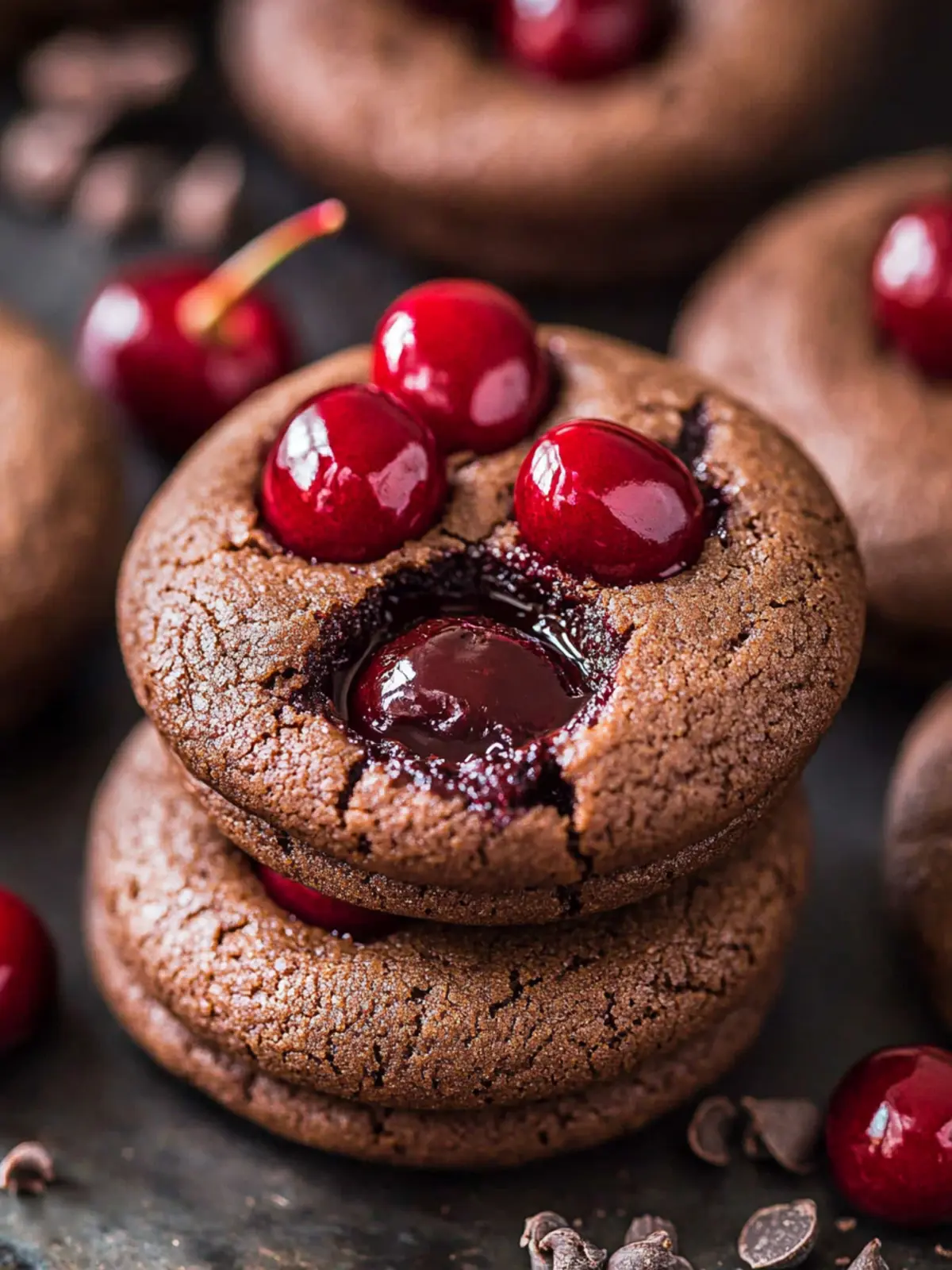 Chocolate Cherry Cookies