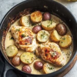 Chicken and Potatoes with Dijon Cream Sauce
