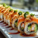 Delicious Homemade California Crunch Roll Sushi Recipe