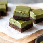 Matcha Mochi Brownies w/ Matcha Ganache
