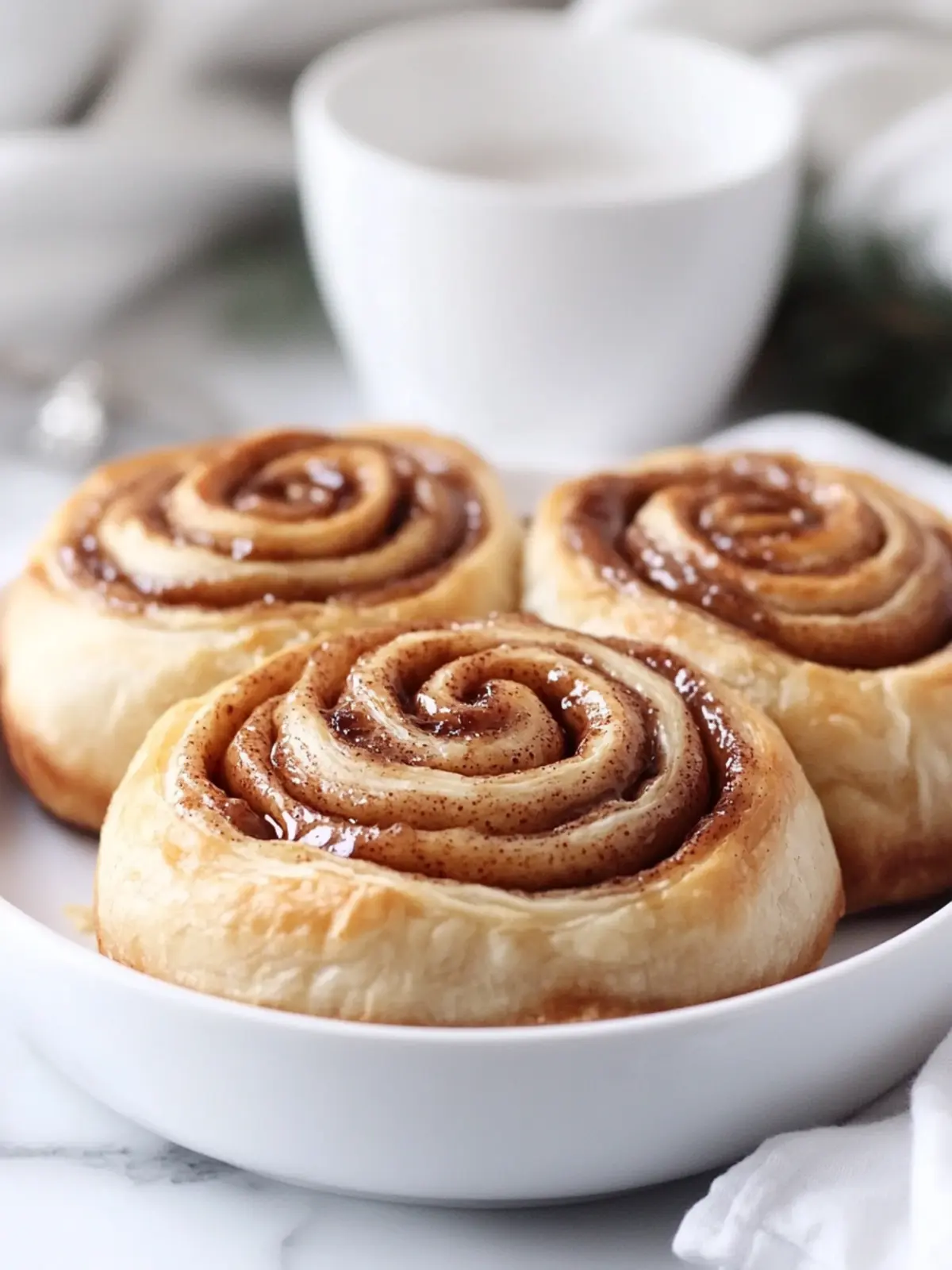 Quick and Easy Puff Pastry Cinnamon Rolls