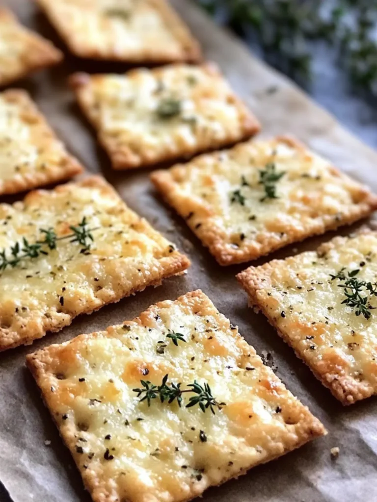 Herb-Infused Keto Cheese Crackers