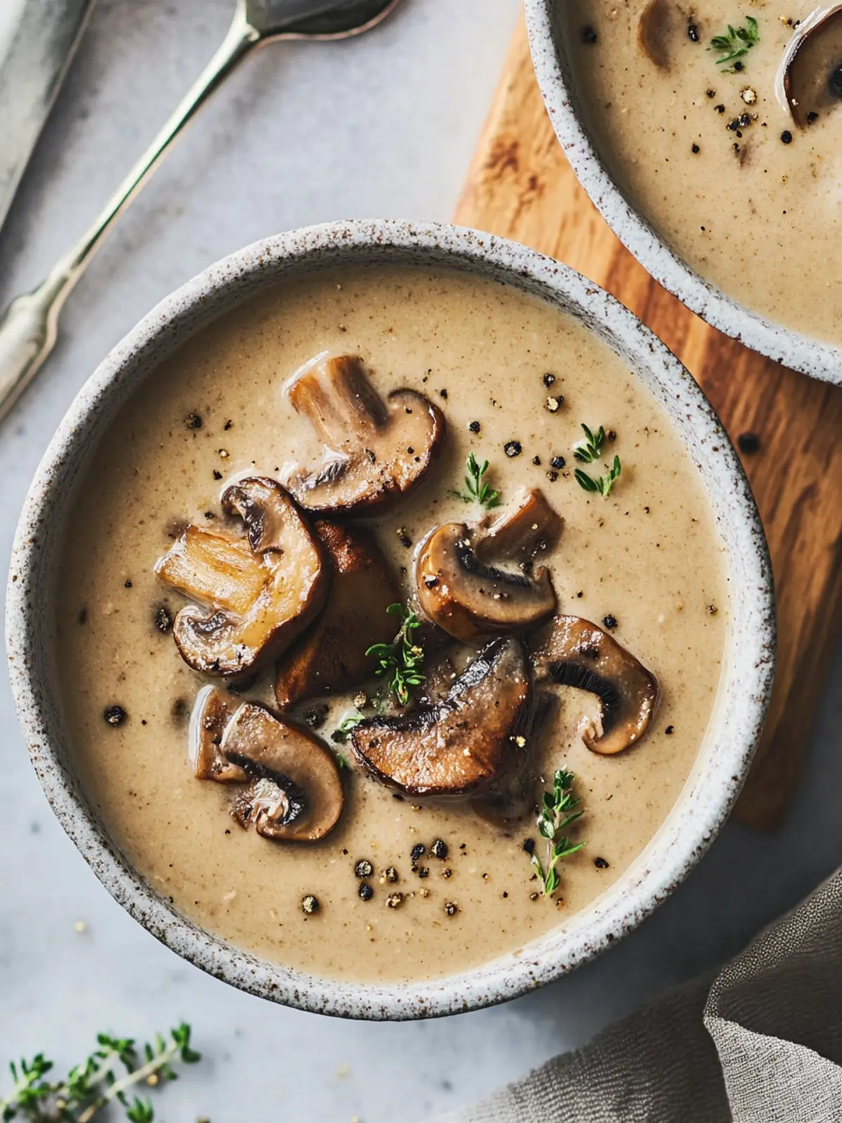 Savory, Satisfying, Creamy Mushroom Soup