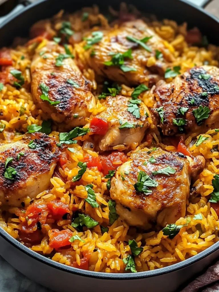 Flavorful Portuguese Chicken and Rice in One Pot Delight