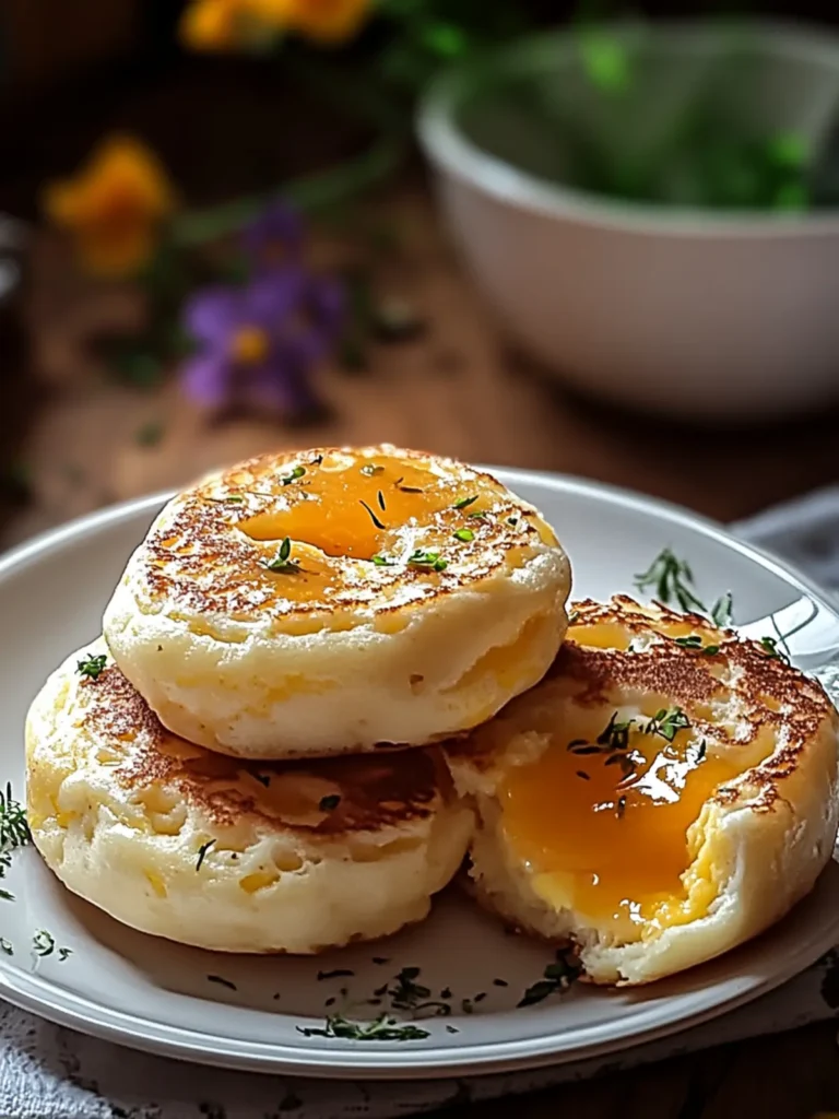 Breakfast Eggy Crumpets