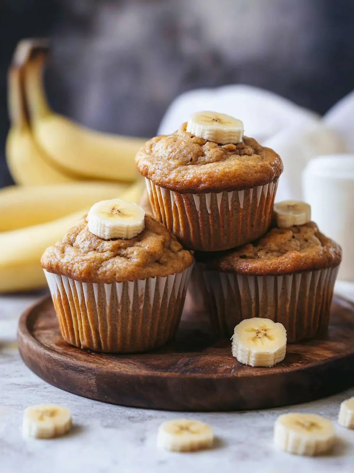 Healthy Peanut Butter Banana Muffins